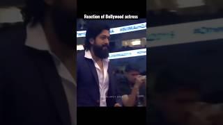 Kgf Rocky bhai entry in  award show || Reaction of actress  || yash #shortvideo #shorts