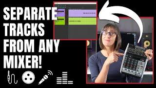 Record Separate Channels On Any Audio Mixer - Get 2 Separate Tracks