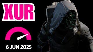 Where is XUR Today Destiny 1 D1 XUR Location and Official Inventory and Loot 6 Jun 2025, Jun/6/25