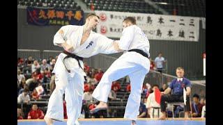 【新極真会】Court1 3rdRound13 man Paulius Zimantas vs Eirik Orstad The 12th World Karate Championship