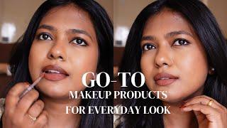 GO-TO SAFE MAKEUP WITH MY ALL TIME FAVOURITE PRODUCTS | TUTORIAL | IN TAMIL |