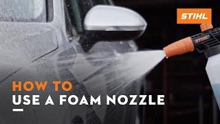 STIHL foam nozzle | How to use it with the STIHL pressure washer | Instruction