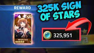325K SIGN OF STARS + FREE MIRACLE CLARA HERO | Mobile Legends: Adventure