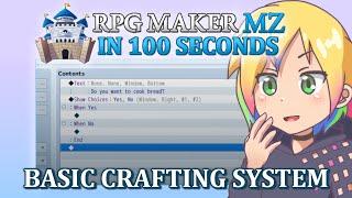 Basic Crafting System: Combining Ingredients to Make an Item // RPG Maker MZ In 100 Seconds