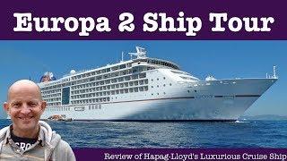 Hapag Lloyd Cruises Europa 2 Cruise Ship Tour. World's Most Luxurious Ship?