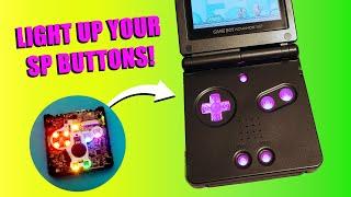 Add LED lights to your gameboy advance sp buttons