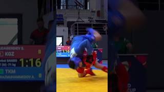 Counter-attack from KUDAIBERDIEV Sherzat (KGZ) Combat #SAMBO fight vs ORAZMUHAMMEDOV Allanazar (TKM)