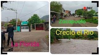 Ya trae bastante agua el Río/Di una vuelta por el pueblo después de la lluvia/zacapuato y la florid