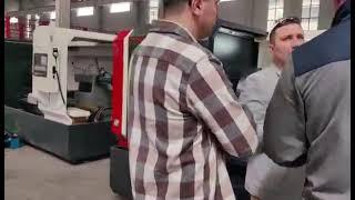 Russian customers visit our CNC machine tool factory