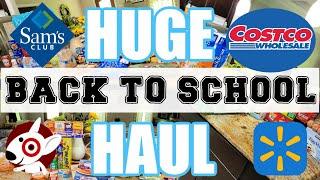 BACK TO SCHOOL GROCERY HAUL | COSTCO/SAMS CLUB | NICOLE BURGESS GROCERY HAUL