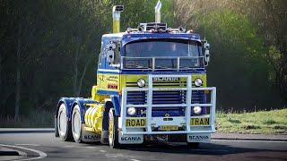Retro Truck Tour 2025 | Truckshow for Trucks from 1980-2005 | Scania V8, DAF, Volvo open pipes sound