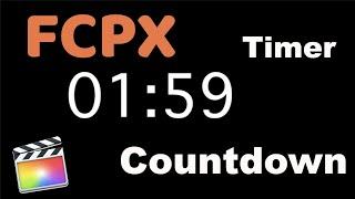 【Beginner】How to Create a Countdown Timer in FCPX | Final Cut Pro X Tutorial Under 2 Minutes