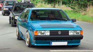 VAG Cars leaving Volkstyle Base 2024- VW Rallye Golf, Scirocco GTX, R32, GTI, RS6 C7, Golf 7R, RS3..