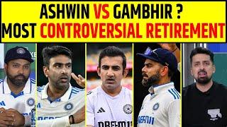 RAVICHANDRAN ASHWIN VS GAUTAM GAMBHIR? MOST CONTROVERSIAL RETIREMENT #ashwin #gautamgambhir