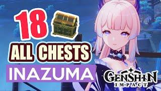 ALL CHESTS IN INAZUMA | Sangonomiya Shrine | COMPLETE GUIDE #18【 Genshin Impact 】