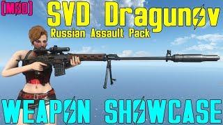 Fallout 4: Weapon Showcases: SVD Dragunov (Russian Assault Pack Mod)