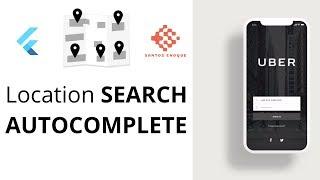 9. Location Search Autocomplete (Flutter Uber Clone)