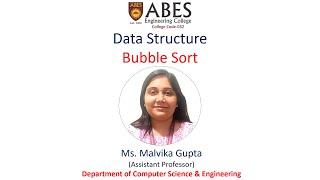 Bubble Sort | Data Structure | ABES Engineering College, Ghaziabad