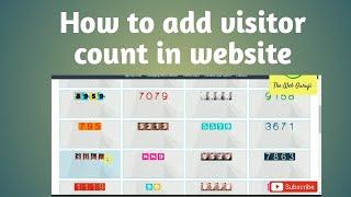 How to add visitor counter for the HTML pages | How to Add HTML Hit Counter to Website #TheWebGuruji