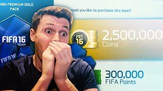 2.5 MILLION COIN FIFA 16 TOTY PACK - THE BIGGEST PACK ON YOUTUBE!!!