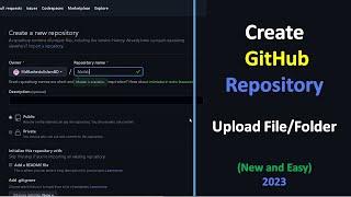 How to create Repository in GitHub and upload File/Folder. (New and Easy Method)