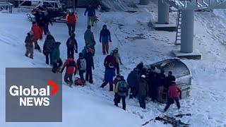 Gondola full of passengers falls to the ground at BC's Kicking Horse ski resort