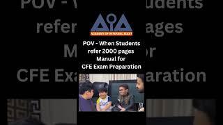 Struggling with 2000-page CFE manual? Simplify your prep with AIA's CFE Prep course. #CFE #acfe #CIA