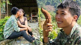 A day of harvesting sweet potatoes for sale - Days of living together with a warm meal | Linh's life