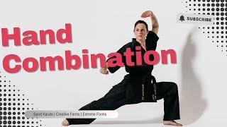 Learn a sport karate hand combination with me