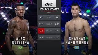 UFC-254 ALEX OLIVEIRA VS SHAVKAT RAKHMONOV | ПОЛНЫЙ БОЙ