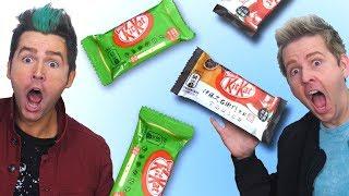 Trying Weird Kit Kat Flavors From Japan Challenge!