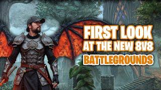 FIRST LOOK AT THE NEW 8v8 BATTLEGROUNDS - ELDER SCROLLS ONLINE - UPDATE 44