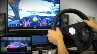 Custom G25 paddles in GT5 w/ Ferrari F430!