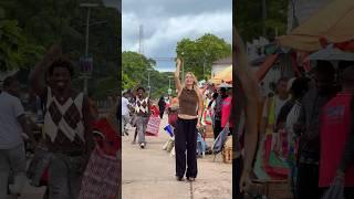 We are back dancing in the market @jaymondy. #africa
