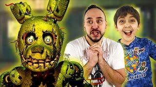 ПАПА РОБ И ЯРИК ИГРАЮТ: FNAF 3! СПРИНГТРАП И ДРУГИЕ АНИМАТРОНИКИ - FIVE NIGHTS AT FREDDY`S!