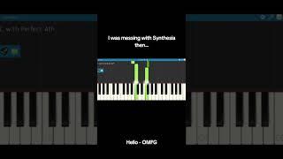 SYNTHESIA OMFG HELLO #synthesia #piano #meme #hello #omfg #fyp #shorts