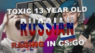 Toxic 13 Year Old Russian Kid Raging In CS:GO Silver Matchmaking