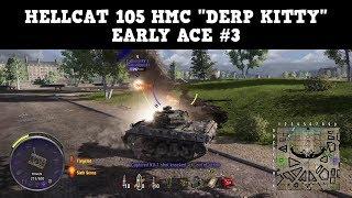 Hellcat 105 HMC "EARLY ACE #3" Gameplay at "Ravaged Capital" map | XBOX ONE | WoT Console