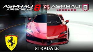 Ferrari SF90 Stradale: Asphalt 8 vs Asphalt 9