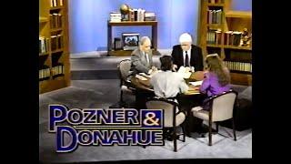 Pozner & Donahue 1991 | Feminism | Naomi Wolf & Marcia Pally |  WVIZ PBS Ch. 25 | Phil & Vladimir