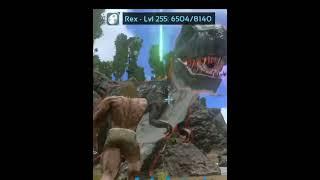 How Beginners Tame T- Rex in Ark Survival Evolved Mobile #ark #arkmobile #arkshorts #viral