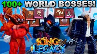 Fighting 100+ World Bosses To Get EVERY Drop In Roblox King Legacy... Here's What Happened!