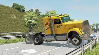 BeamNG Drive Trucks Vs Cars #16