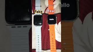 T800 Ultra smart ⏱️ Watch main Fake vs Real smart watch ⏱️ #smartdevice #appleproducts #applewatch