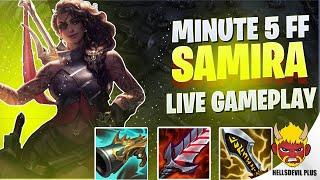 They FFed at 5 Minutes vs My Samira - Wild Rift HellsDevil Plus Gameplay