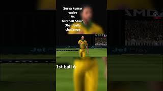 surya kumar yadav vs Mitchell starc 3ball challenge #shorts #cricket #viral #virat kohli #msd