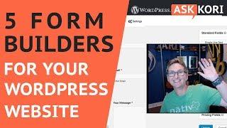 5 Form Builder Plugins for WordPress