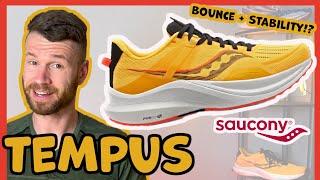 New FAVORITE Stability Shoe | Saucony Tempus Review | Fun Foam in a Stability Running Shoe?? |