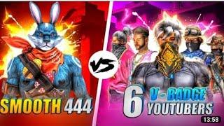 malik Royal gamer vs smooth 444 costum gameplay video #garenafreefire