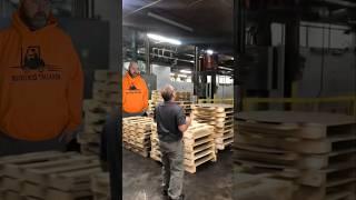 Forklift fail #forklift #warehouseworker #logistics #Rootbeer #factory